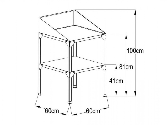 Oceľový regál Scobax Ocelový regál