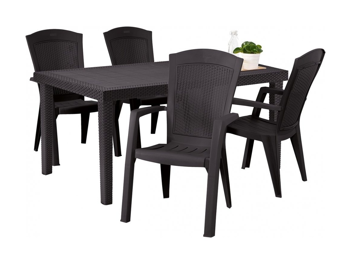 Keter Jídelní stůl  Box Melody - 161 x 95 x 75 cm - hnědý