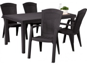 Keter Jídelní stůl  Box Melody - 161 x 95 x 75 cm - hnědý