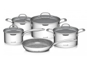 G21 Sada nádobí  Gourmet Miracle s cedníkem, 9 dílů, nerez/greblon