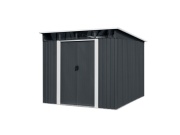 Zahradní domek kovový 2,4 x 2,8 m s pultovou střechou antracit Riwall PRO RMSP 9x8 Anthracite LUX