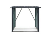 Přístřešek na dřevo 2 x 1,5 m s pultovou střechou antracit Riwall PRO RMWS 3x7 Anthracite