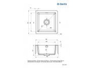 Kuchyňské dřezy Deante Sabor 450