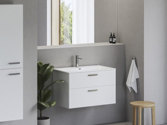 Ravak Umyvadlo Chrome Slim 60 keramické, s otvorem pro baterii, s přepadem, bílá