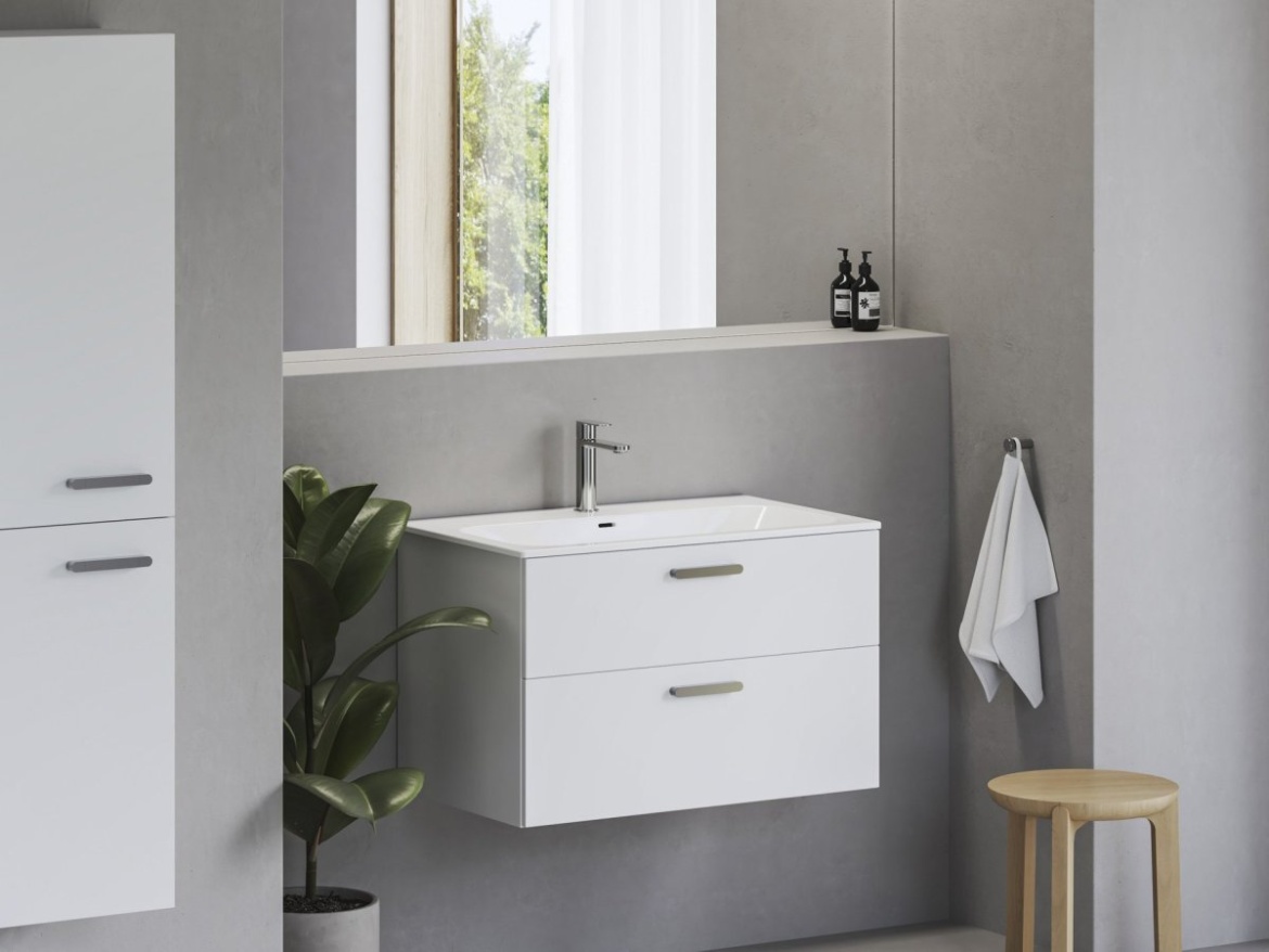 Ravak Umyvadlo Chrome Slim 70 keramické, s otvorem pro baterii, s přepadem, bílá