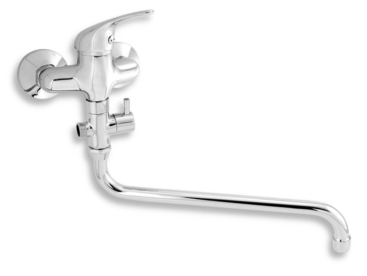 Novaservis Umyvadlová paneláková baterie Titania Iris 100 mm, chrom, nástěnná,  92073/1,0