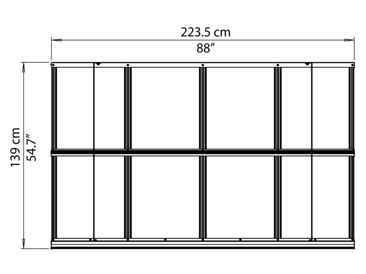 Vchodová strieška Palram Herald
