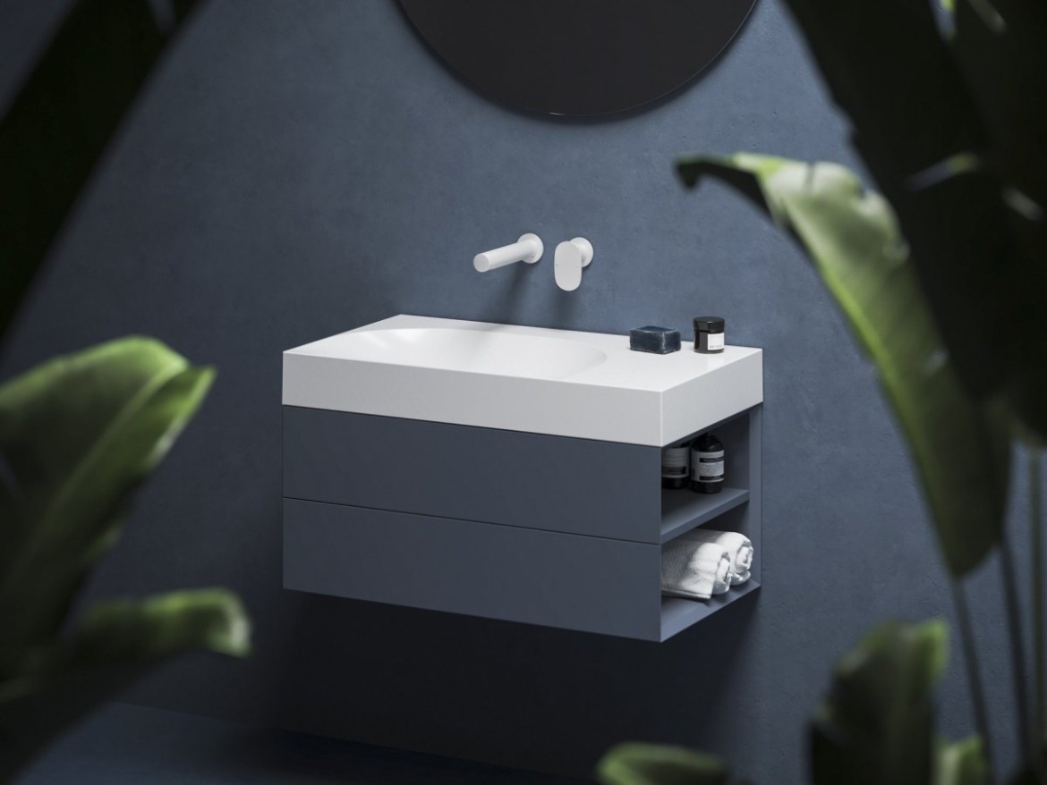 Ravak Umyvadlo Lite 80/60 P, bez otvoru pro baterii, bez přepadu