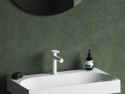 Ravak SG 012.10WHM Umyvadlová stojánková baterie 190 mm bez výpusti, bílá matná