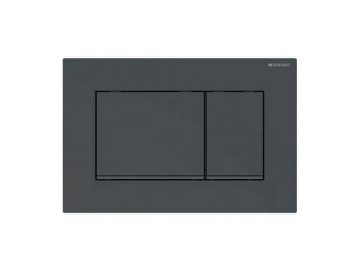 WC, bidety a pisoáre –  Geberit Deska ovládací GEBERIT SIGMA 30 černá, proužek černá mat 115.883.DW.1