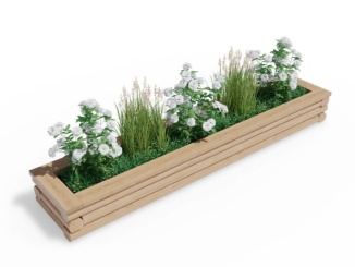 Dřevěné –  Česká Manufaktura Variogrow obdelník 27,5 cm, 50 x 250 cm, bez dna, bez nopové fólie