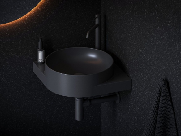 Ravak Umyvadlo Yard 45 C, s otvorem pro baterii, bez přepadu, Grey Green