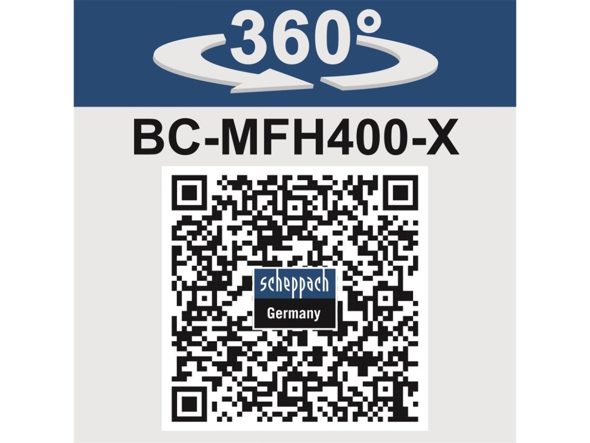 20 V-os IXES akkumulátoros multifunkciós gép 4 az 1-ben (akkumulátor és töltő nélkül) Scheppach BC-MFH400-X