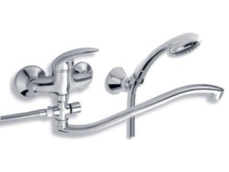 Vodovodné batérie – Novaservis Umyvadlová paneláková Metalia 55 100 mm, chrom, nástěnná, s příslušenstvím, 55033,0