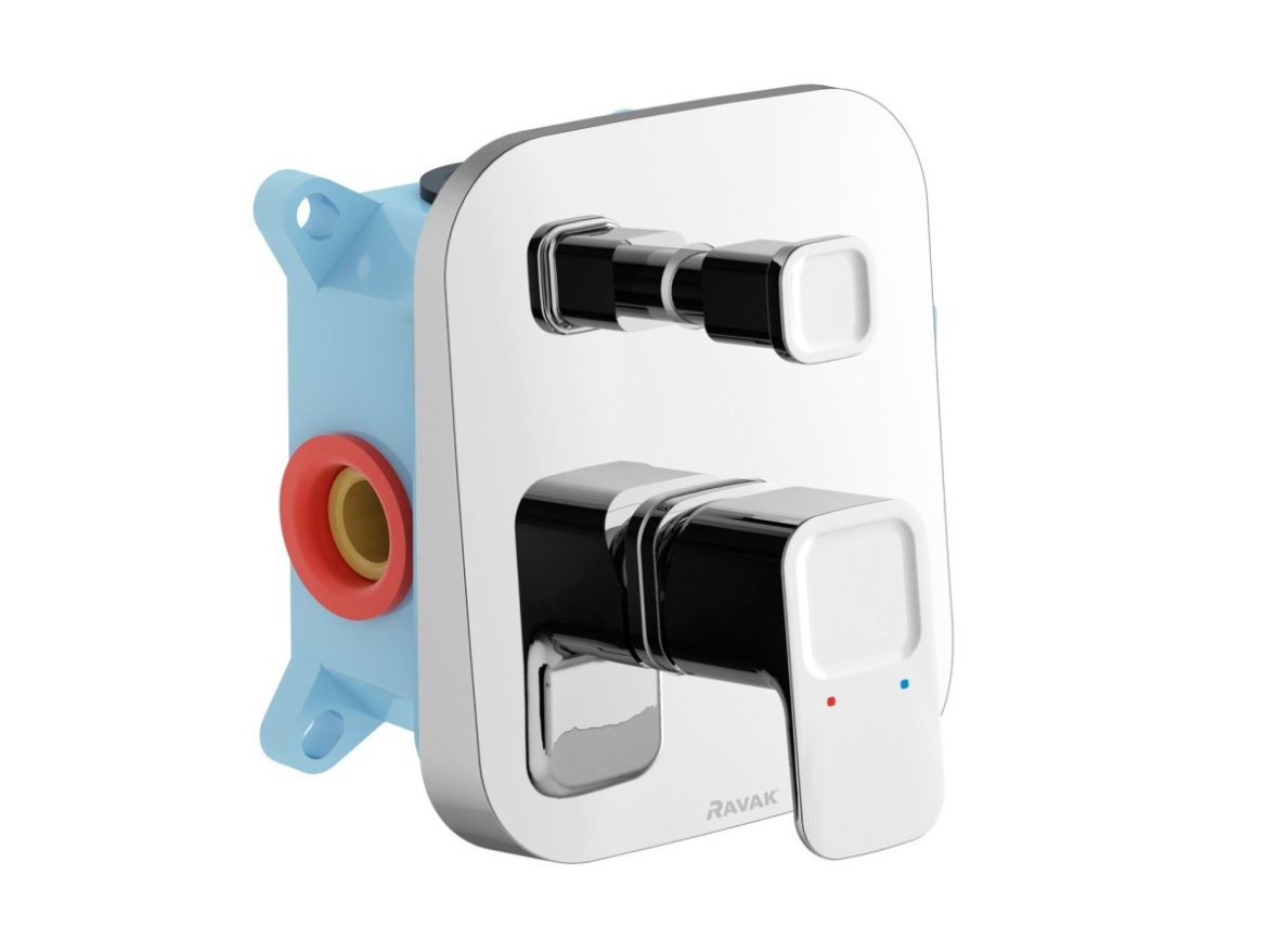 Ravak TD 065.00CR.O2.RB070 Podomítková baterie 2-cestná bez tělesa, chrom