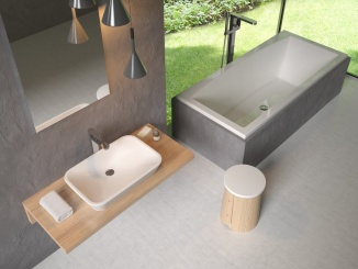 Koupelna a WC –  Ravak Umyvadlo Ceramic R 60, bez otvoru pro baterii, bez přepadu, bílá