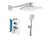 Novaservis Sprchová sada METALIA 58 ECO, baterie, ruční a stropní sprcha,  SADA58051R,0