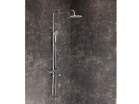 Ravak DS 092.00CR Sprchový stĺp netermostatický, posuvný, s výtokom a sprchovým setom, chróm