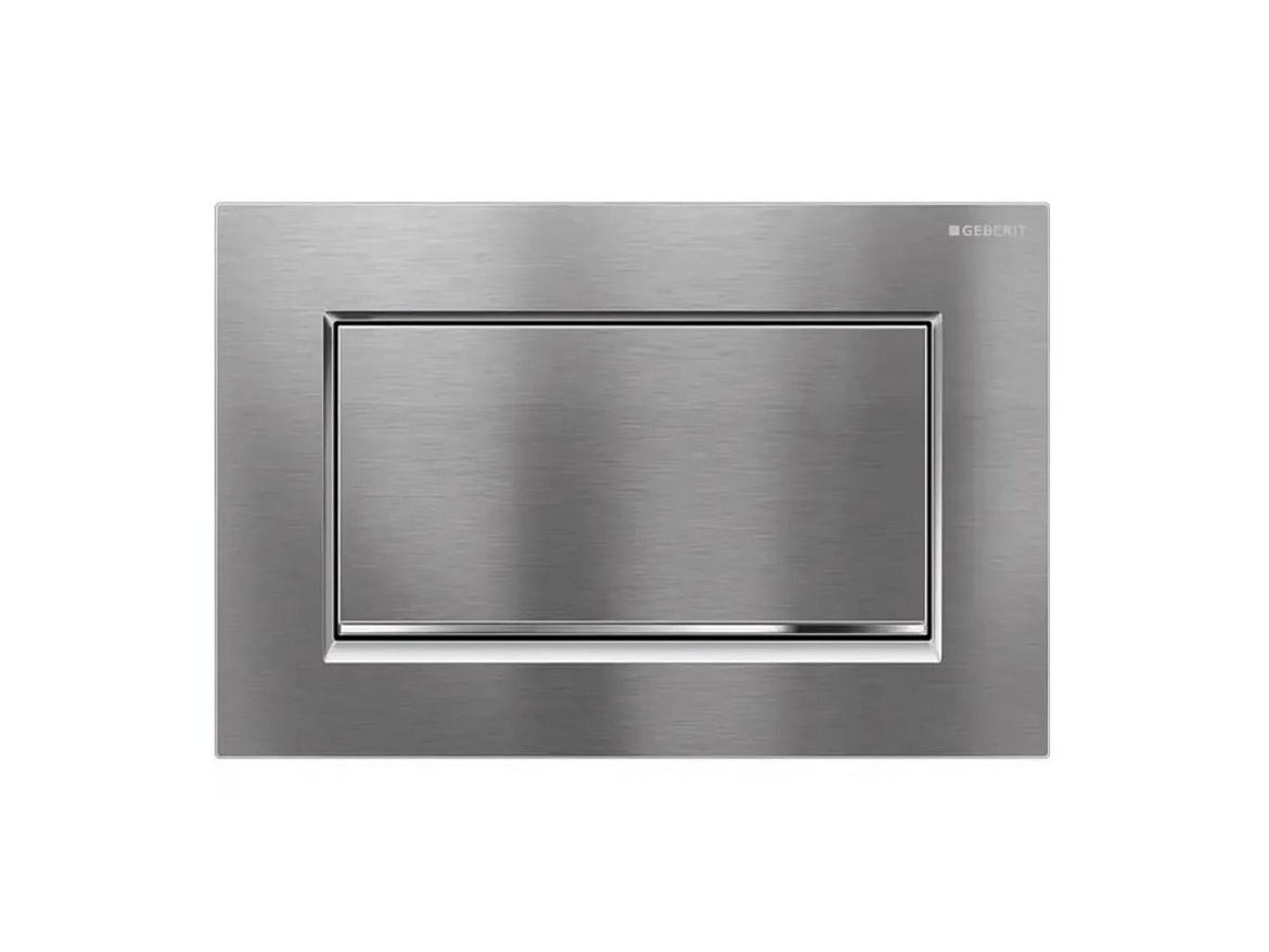 Geberit Deska ovládací GEBERIT SIGMA 30 kartáč/chrom lesk, 115.893.KX.1