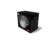 G21 Hrnec  Gourmet Magic s cedníkem 28 cm s poklicí nerez