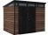 Műanyag kerti ház Keter Signature 9x7 Walnut, s podlahou