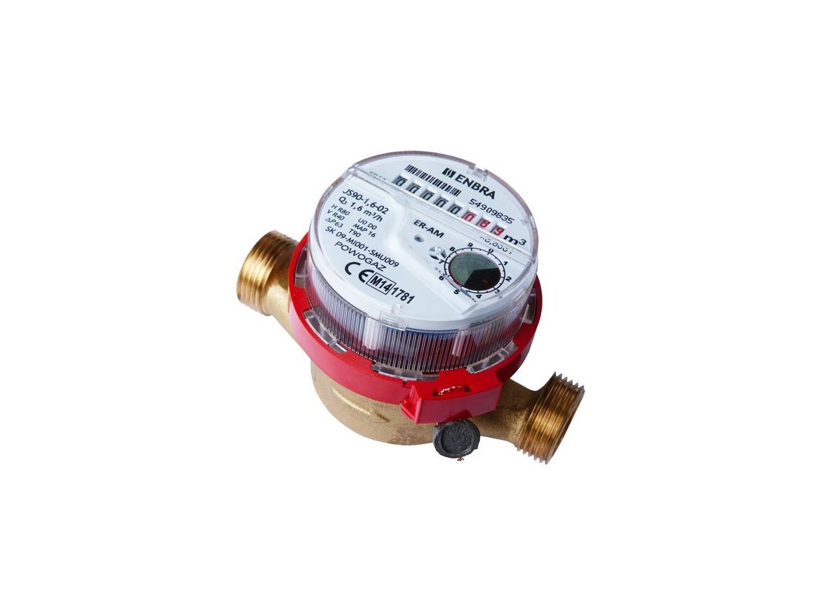 Enbra Bytový vodoměr ENBRA ER-AM DN 15, G 3/4", 110 mm, pro teplou vodu, 106015090