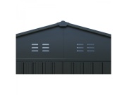 Kovová garáž 3 x 6 m se sedlovou střechou Antracit Riwall PRO RMCG 20x10 Anthracite