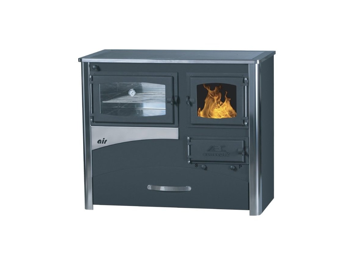 Sporák na tuhé palivá Abc Concept 2 Air 12kW INOX