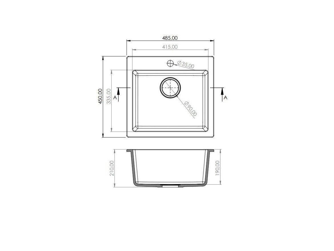 Kuchyňské dřezy Granisil Eldos 485