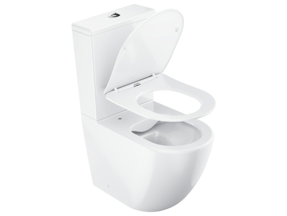 Ravak WC kombi Optima RimOff set, vario odpad, bílá