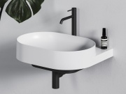 Ravak Umyvadlo Yard 60, s otvorem pro baterii, bez přepadu, Smoke Grey