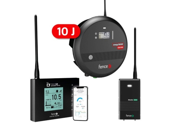 Scobax Set elektrického ohradníku chytrá farma - RF zdroj 10 J - WiFi Gateway - Monitor MX10 ZDARMA