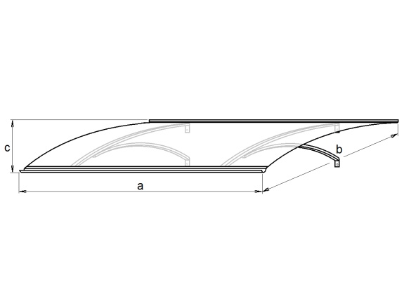 Vchodová strieška Lanit Plast Olor