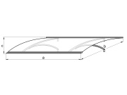 Vchodová stříška Lanit Plast Olor