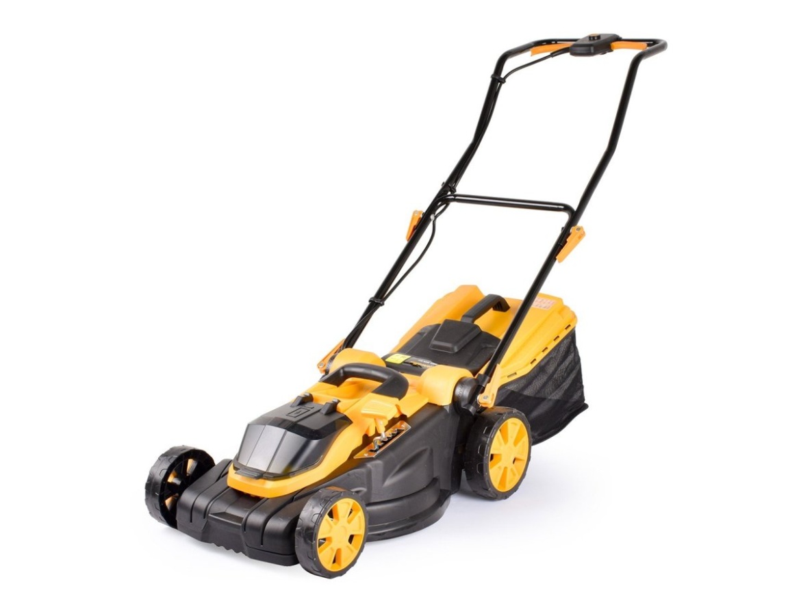 Akkus fűnyíró 2x20 V + 2x 4 Ah akkumulátor + 2x 2,4 A töltő Riwall PRO RALM 3820 SET