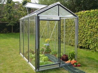 Klasické skleníky s podezdívkou –  Piccolo prírodný hliník sklo (4 mm) 2,2 x 1,6 m