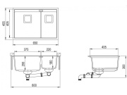 Kuchyňské dřezy Helika Delicia 650.1