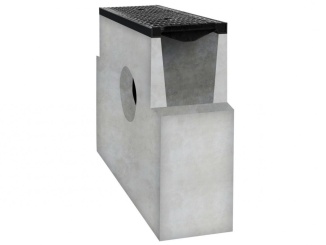 Príslušenstvo pre Kôš pre betónové vpusty Scobax 100 SF strieborná, 490 x 100 x 210 mm