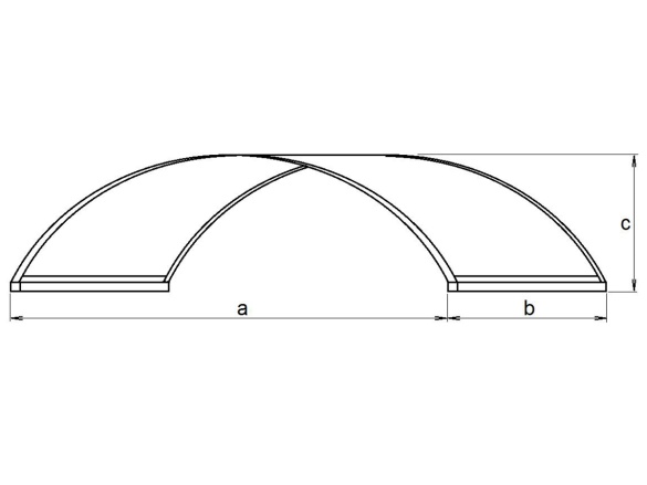Vchodová stříška Lanit Plast Topaz