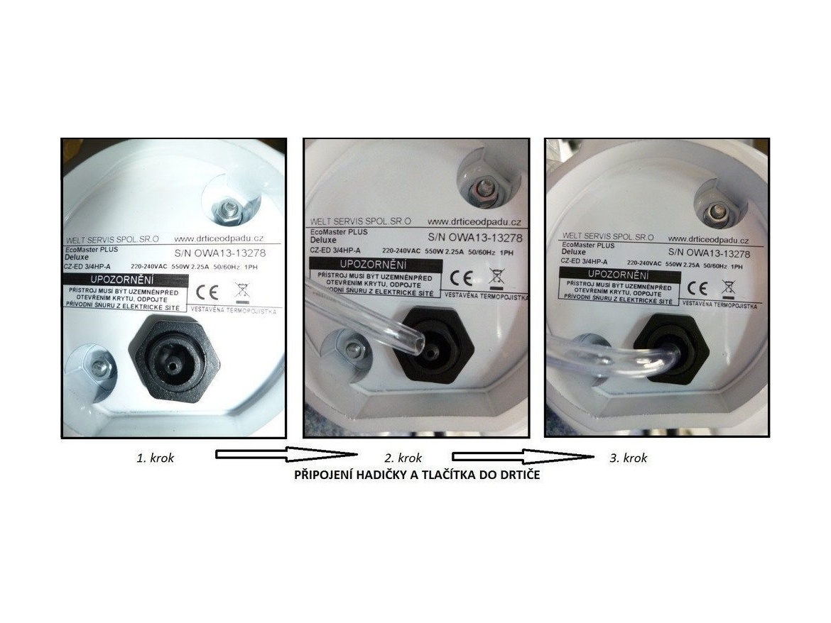 Příslušenství k drtičům EcoMaster Hadička pneuspínače