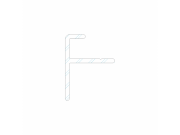 Počáteční a koncový hliníkový profil Deceuninck 21/28 mm Massive