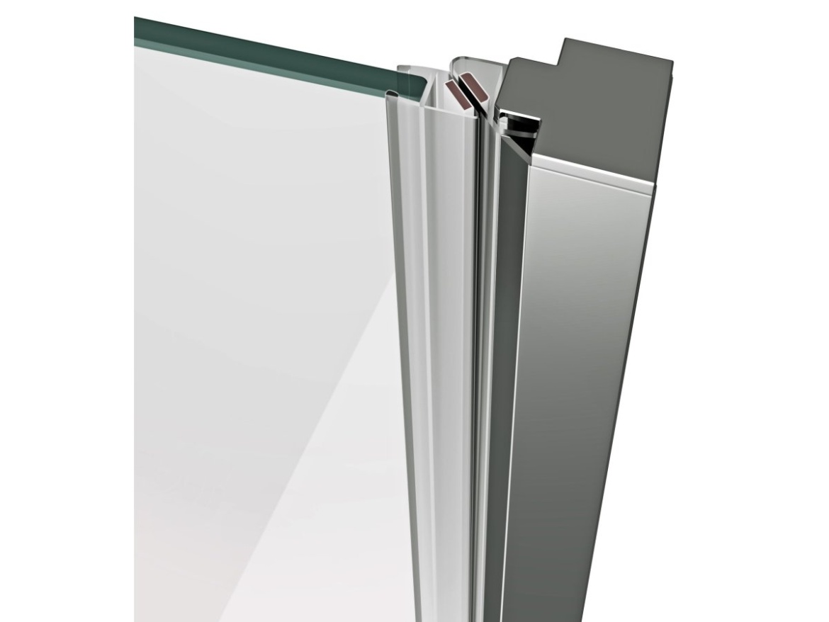 Ravak COSD1 90, čierna+transparent