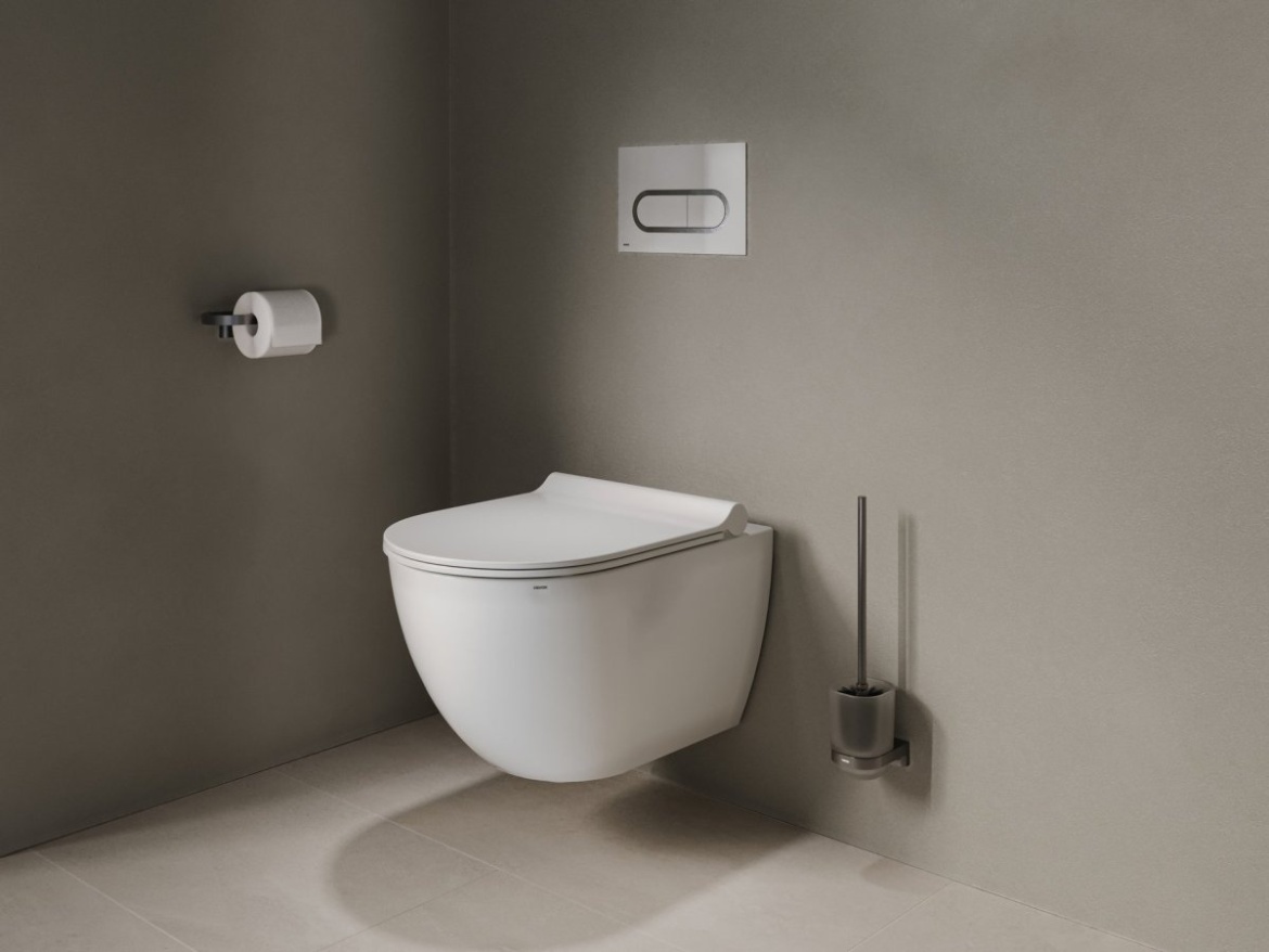 Ravak CR II 410.00CR Držák s WC štětkou a nádobkou, chrom