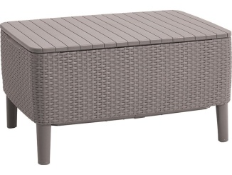 Kertek –  Keter Stůl / úložný box  Salemo - 76 x 56 x 42 cm - cappuccino