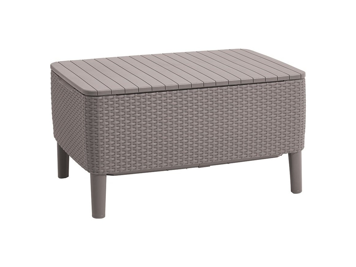 Keter Stůl / úložný box  Salemo - 76 x 56 x 42 cm - cappuccino