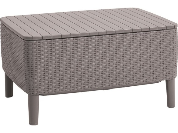 Keter Stůl / úložný box  Salemo - 76 x 56 x 42 cm - cappuccino