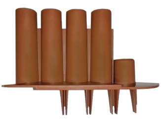 Palisádok –  Florange terakota 180 mm x 1 m | cena za ks