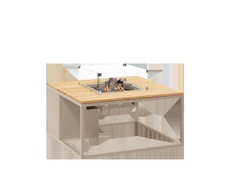 Gáz –  COSI Stůl s plynovým ohništěm - typ Cosiloft 100 písečně béžový / kamenná deska