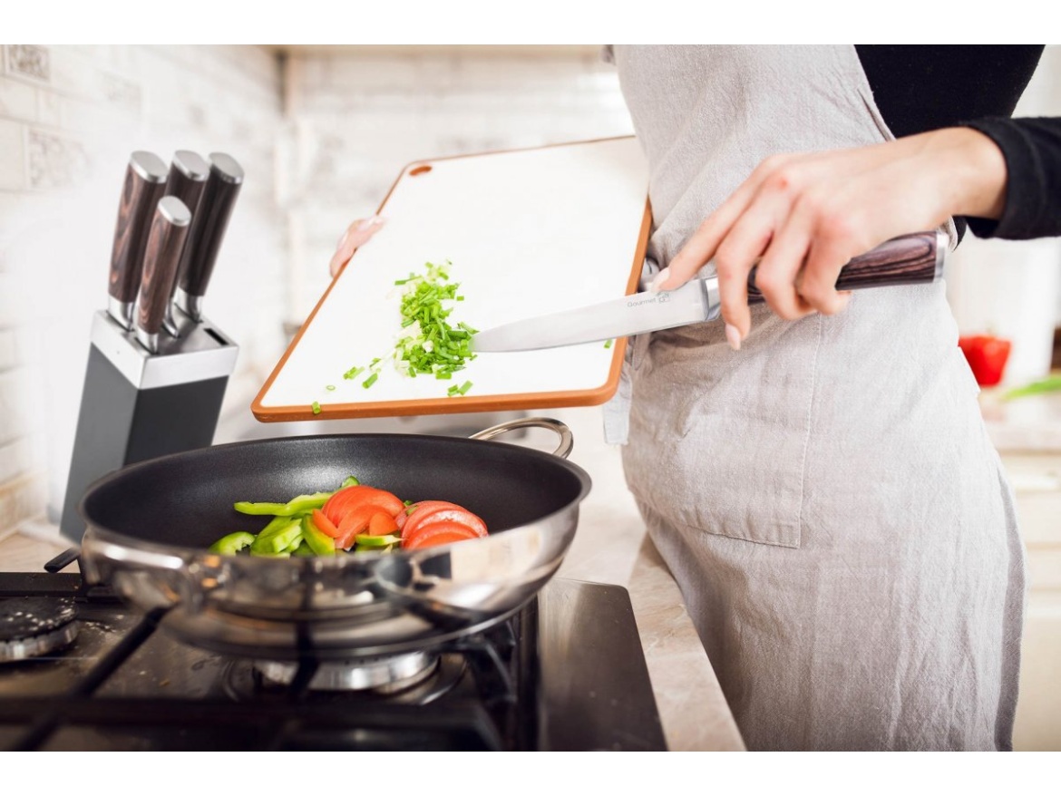 G21 Sada nožů  Gourmet Dynamic 5 ks + černo-nerezový blok