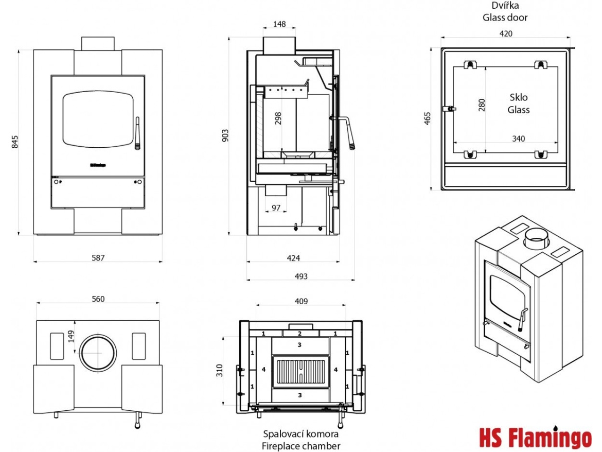 HS Flamingo ESPO II šedá